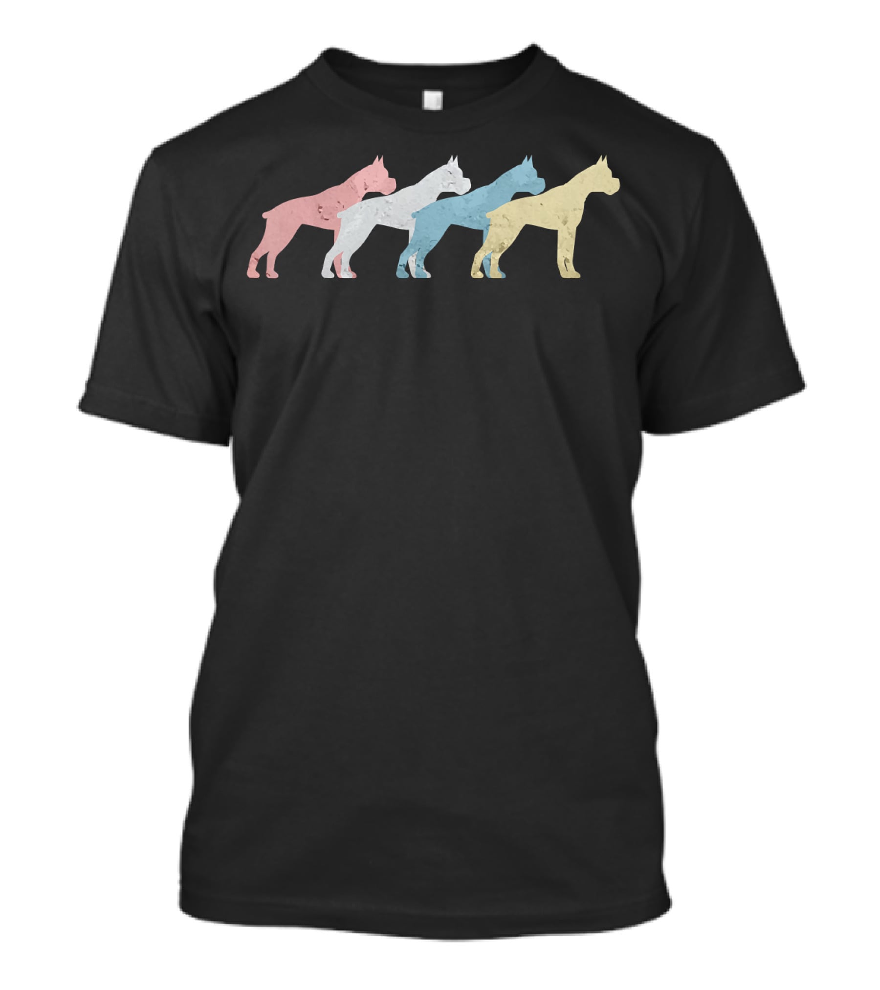 Vintage Boxer Funny Dogs Lovers Retro Canine T-Shirt