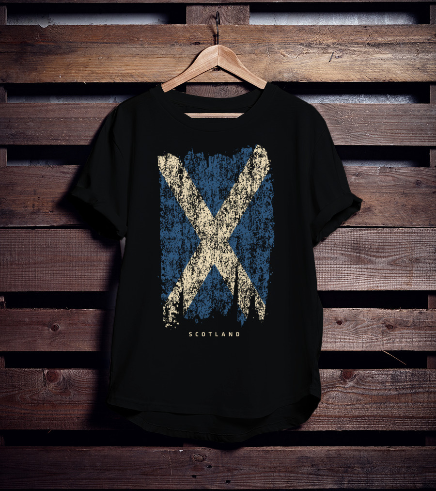 Vintage Scotland Scottish Flag Textured Classic T-Shirt