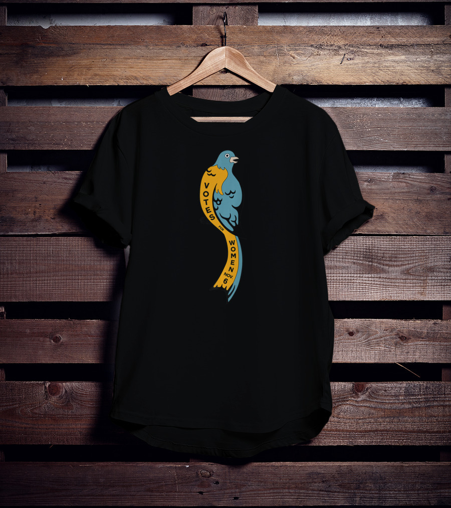Votes For Women Nov 6 Suffrage Bird Feminist T-Shirt