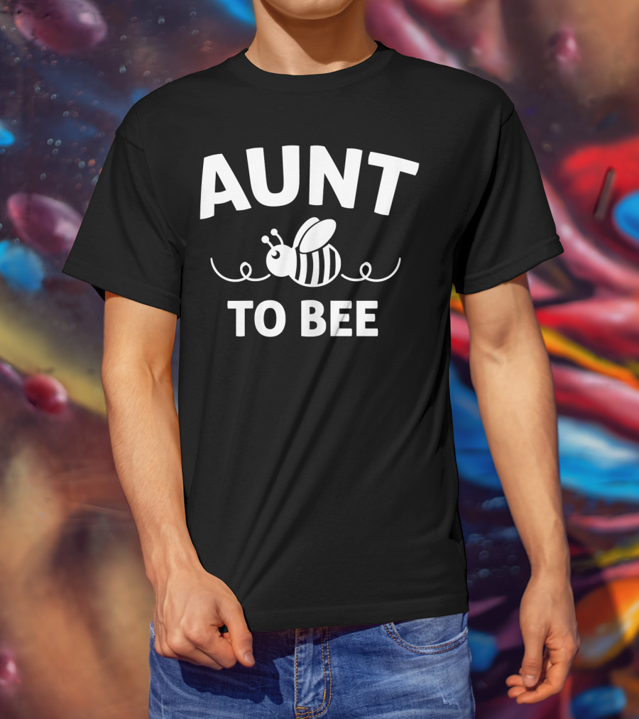 Aunt To Bee Cute New Aunt BEEcoming T-Shirt