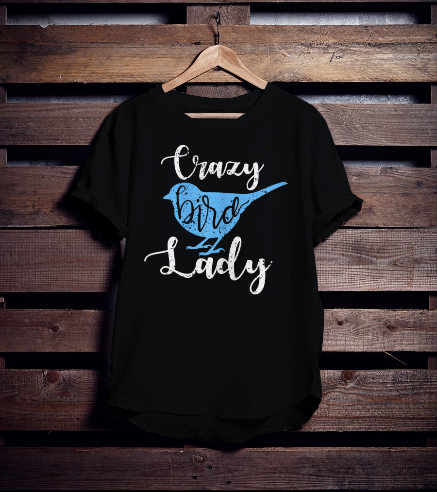 Crazy Bird Lady Blue T-Shirt