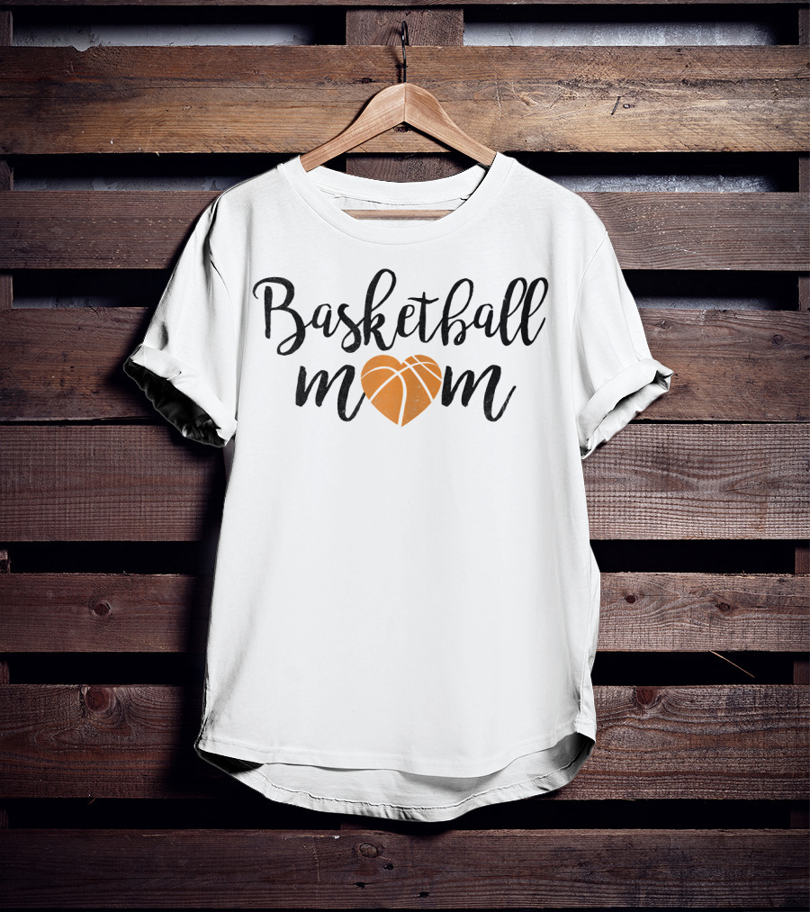 Basketball Mom Heartball Mothe T-Shirt