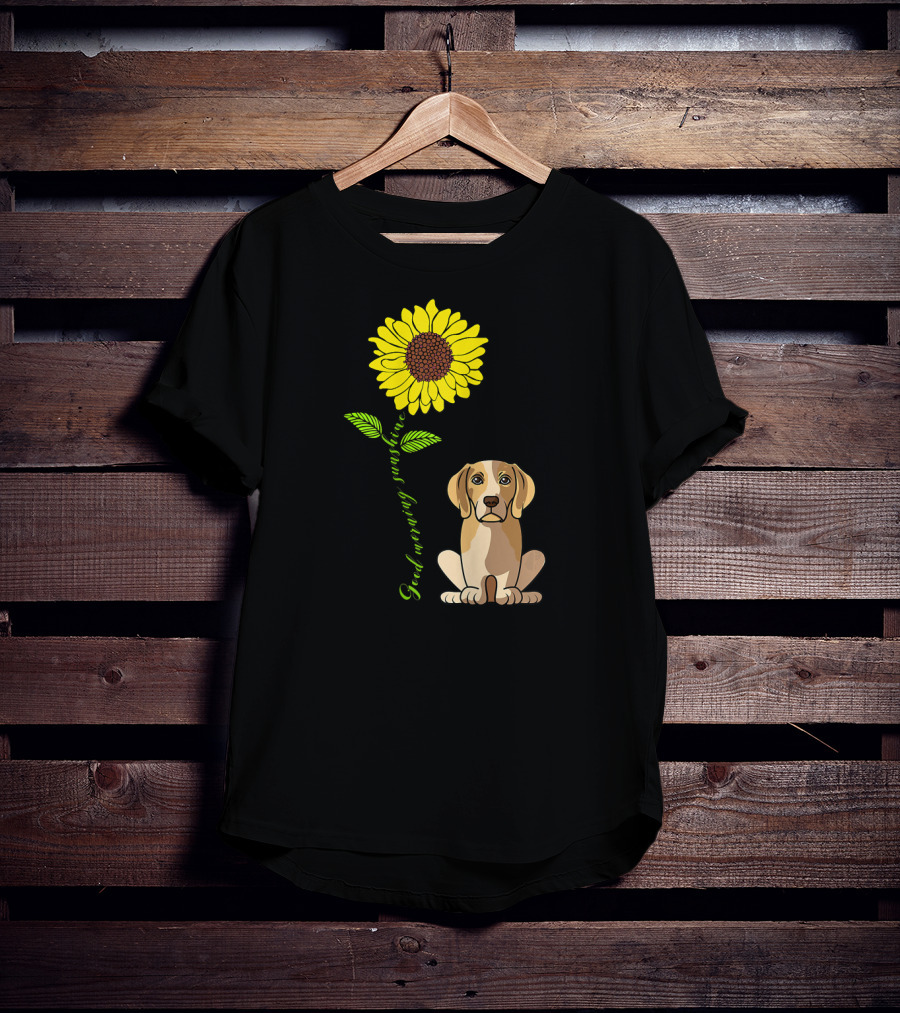 Good Morning Sunshine Beagle With Sunflower T-Shirt