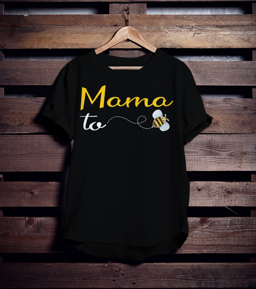 Mama To Bee Baby Shower Funny Mommy Bee-Themed T-Shirt