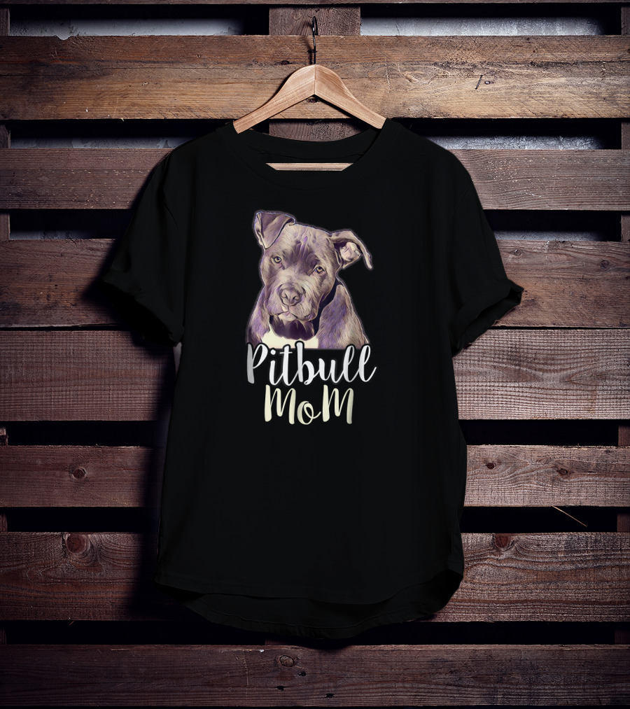 Pitbull Mom Proud Mama Pitbull T-Shirt