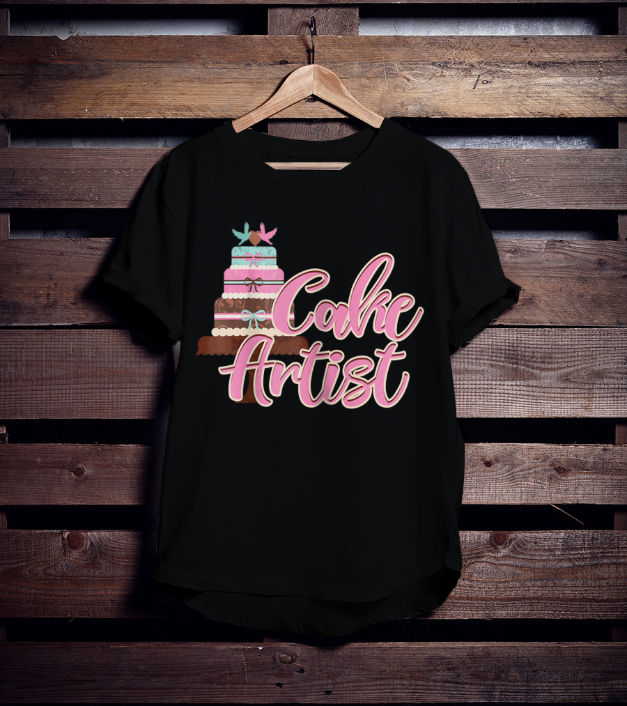 Cake Artist Wedding Cupcake Baking T-Shirt