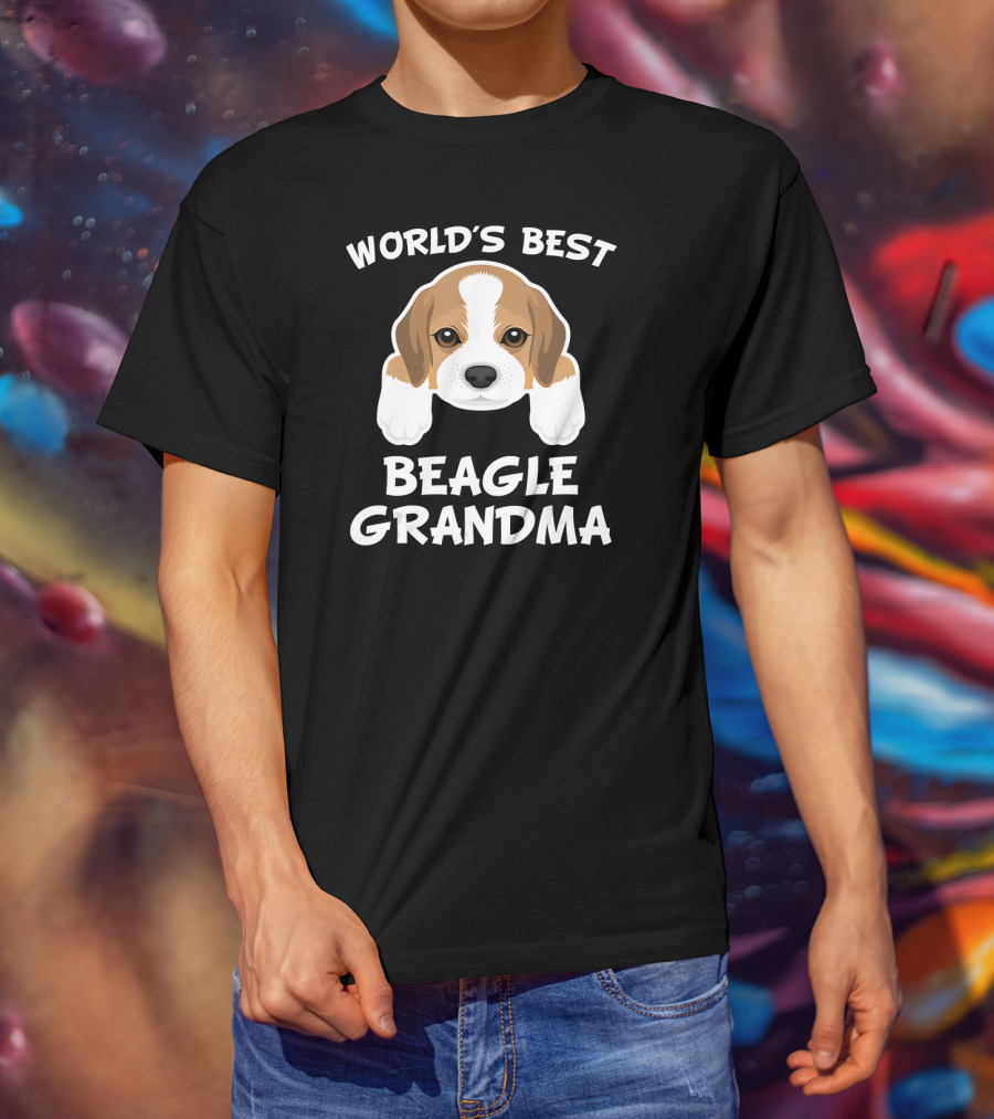 World's Best Beagle Grandma Dog Granddog T-Shirt