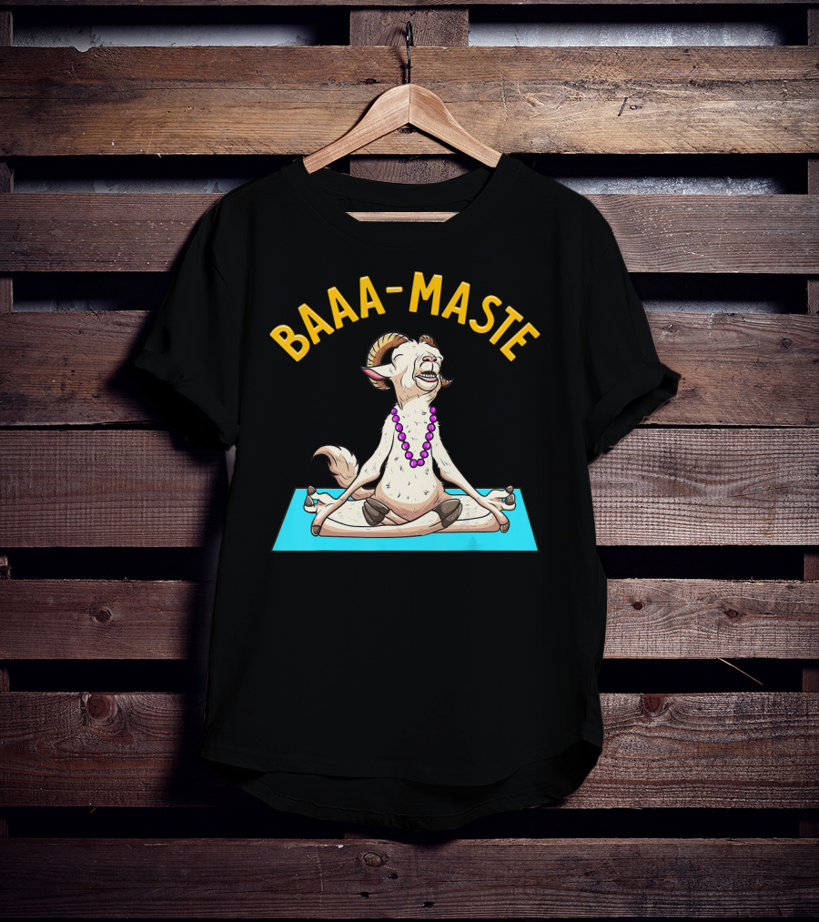 Yoga Goat Baa Maste Zen Spiritu Namaste T-Shirt