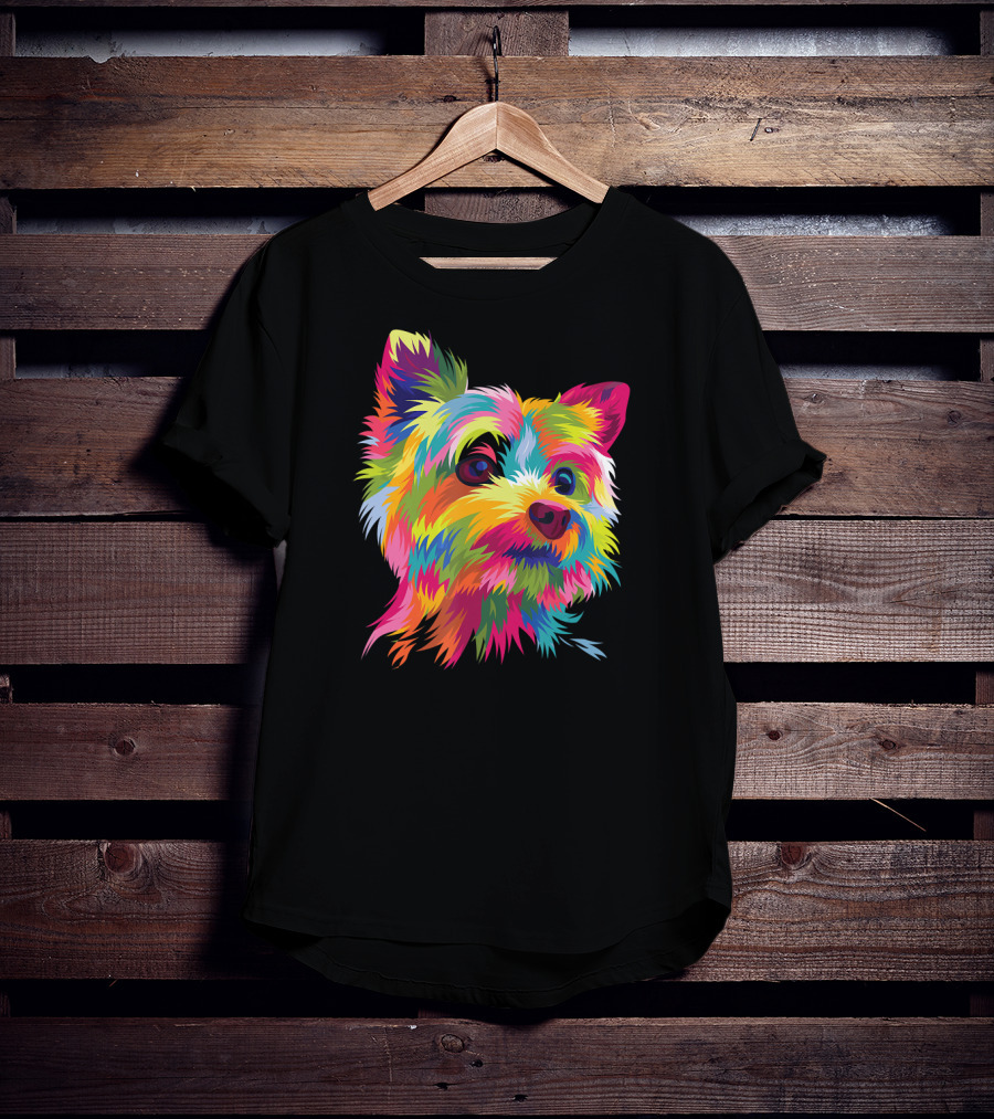 Yorkshire Terrier Vibrant Yorkie Pop T-Shirt