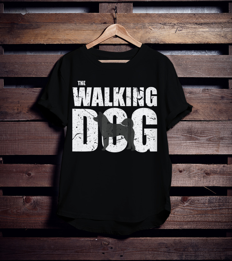 The Walking Dog Akita Dark Version Funny Cut T-Shirt