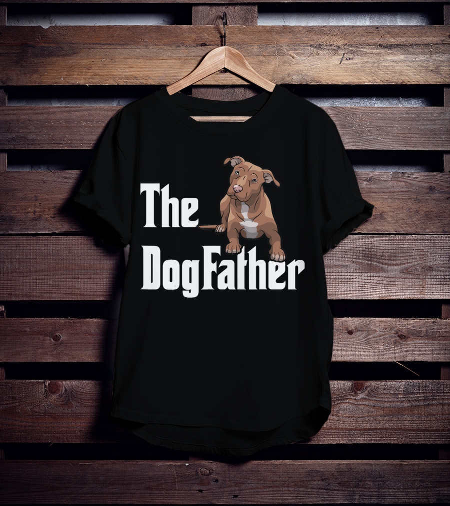 The Dogfather Pitbull Funny T-Shirt