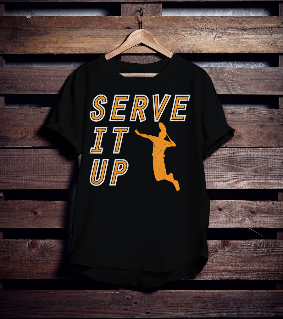 Serve It Up Badminton Summer Sports Player T-Shirt