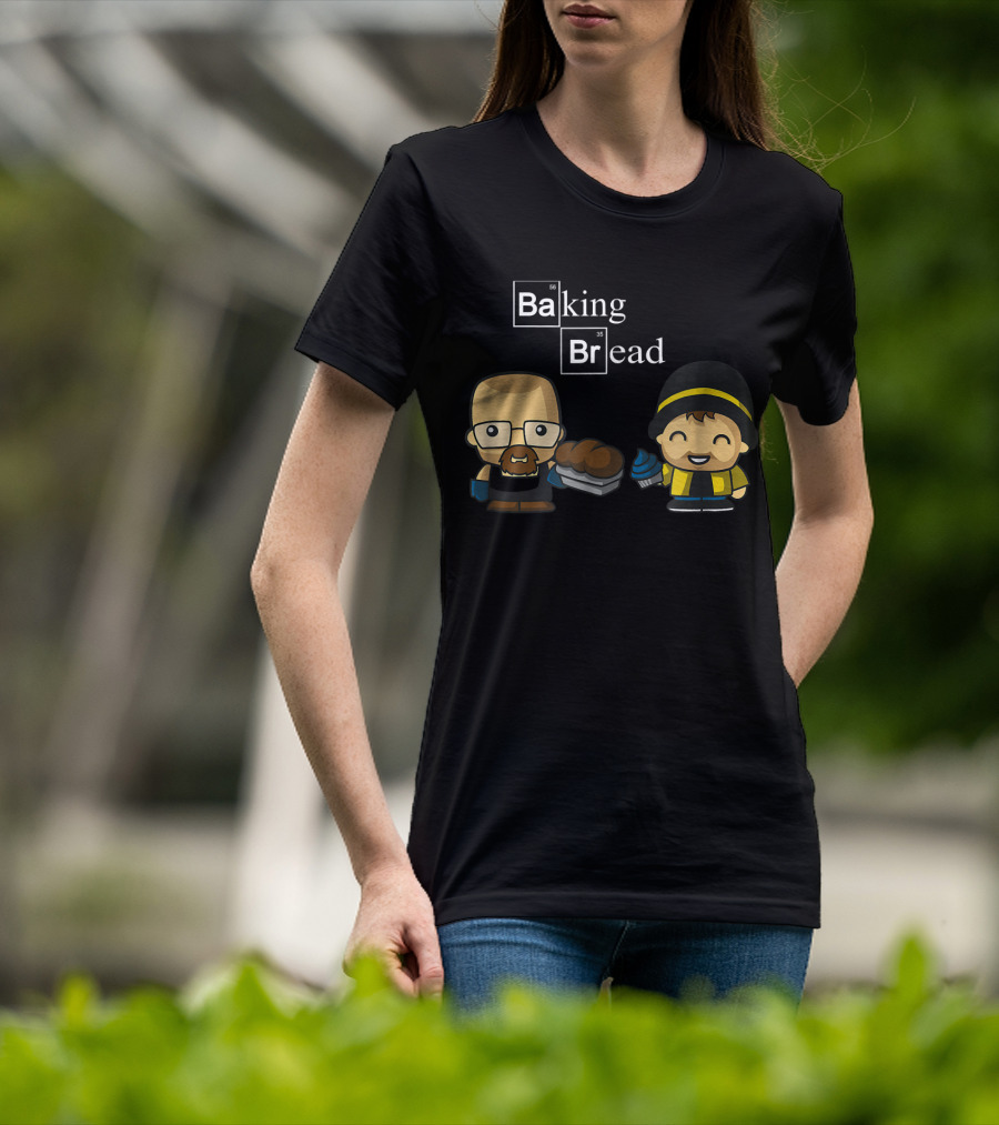 Baking Bread Funny Cartoon Characters T-Shirt