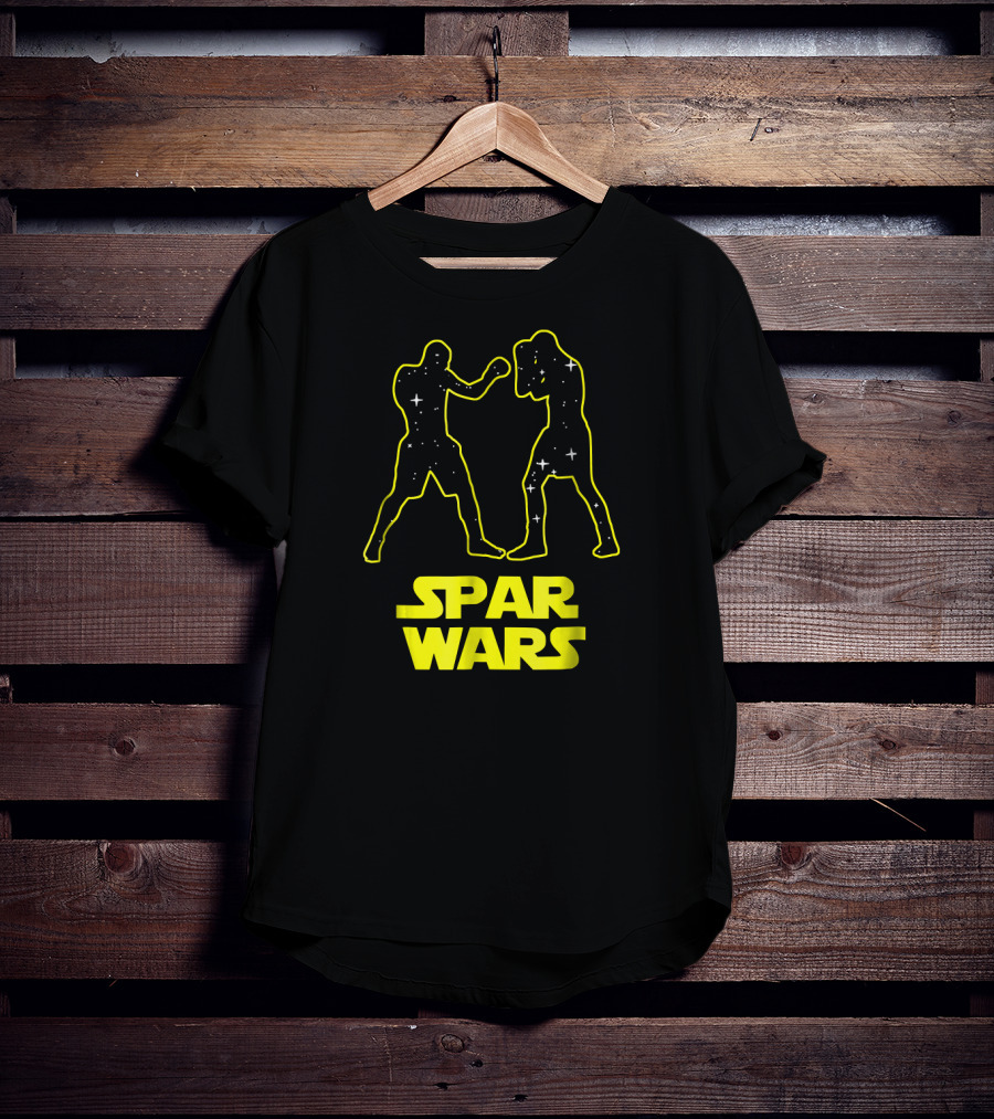 Spar Wars Boxing Starry Fighters Parody Spoof T-Shirt