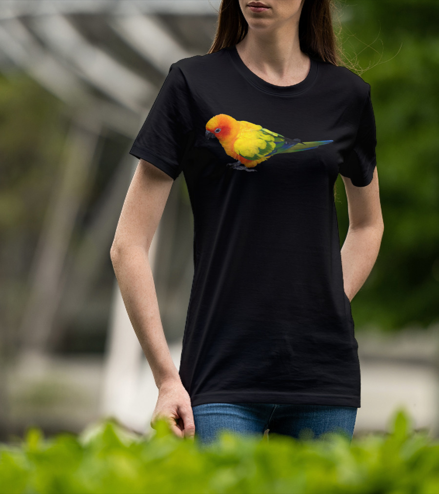 Sun Conure Colorful Parrot Bird Vibrant Tropical Plumage T-Shirt
