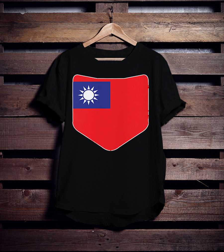 Taiwan Flag Pocket T-Shirt