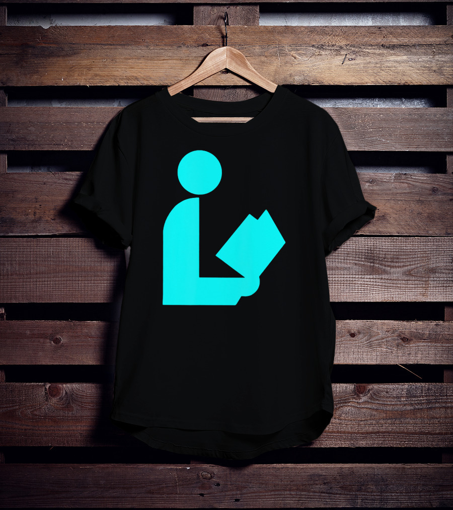 TealAqua Library Icon Road Sign Librarian Summer T-Shirt