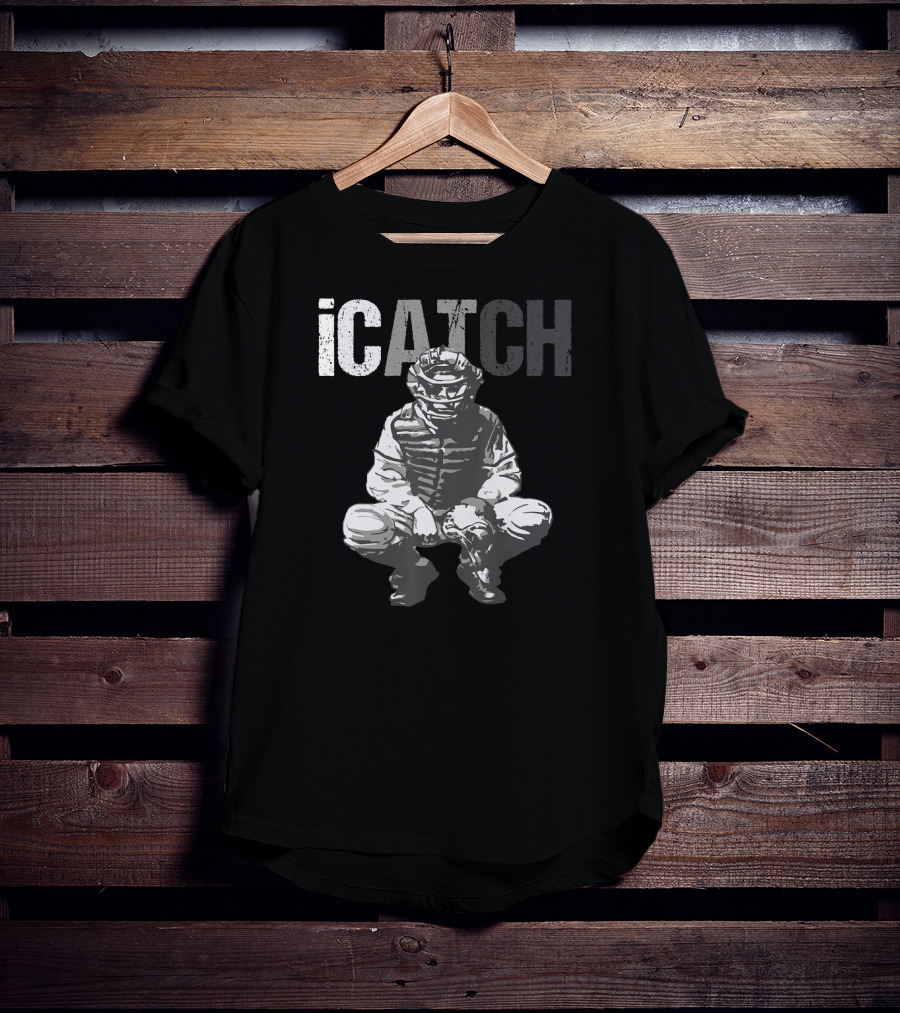 ICatch Baseball Catcher In Gear T-Shirt
