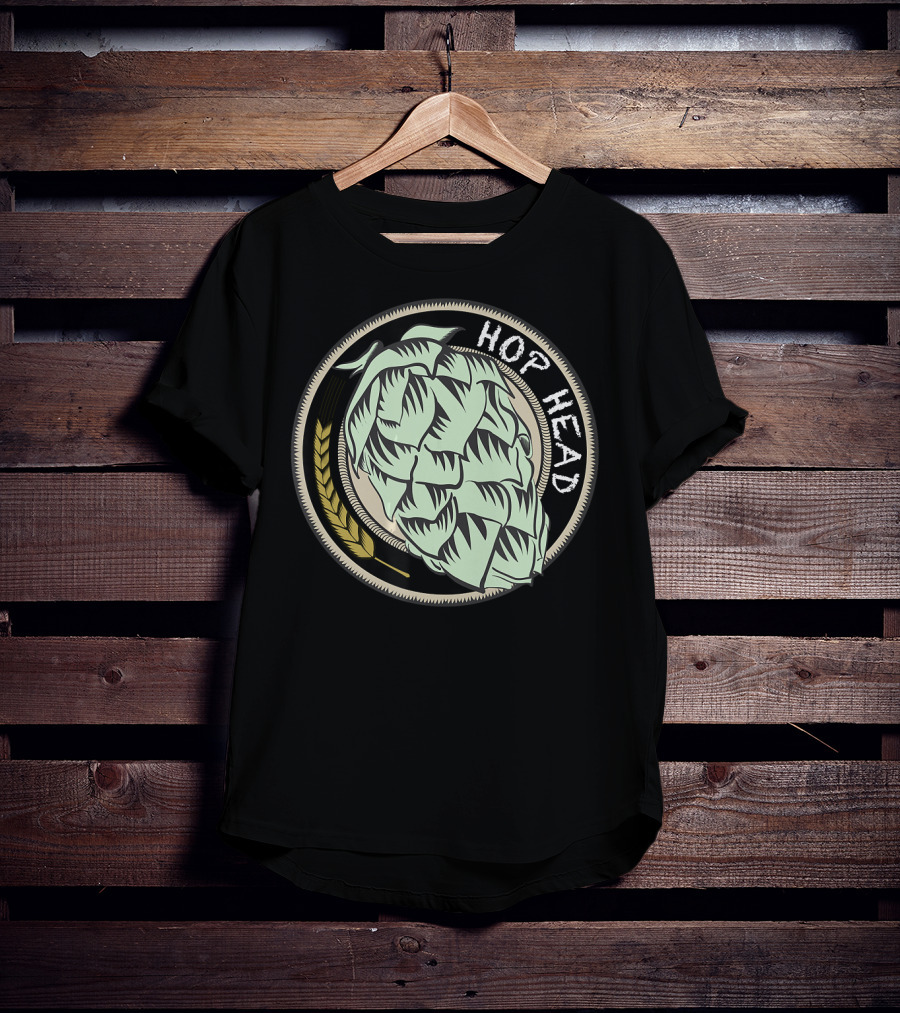 Hop Head IPA Craft Beer Snob Novelty Hop T-Shirt