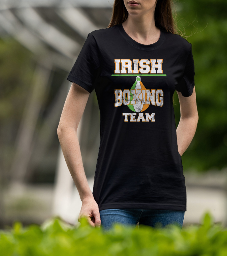 Irish Boxing Team Ireland Shamrock Boxing Glove T-Shirt