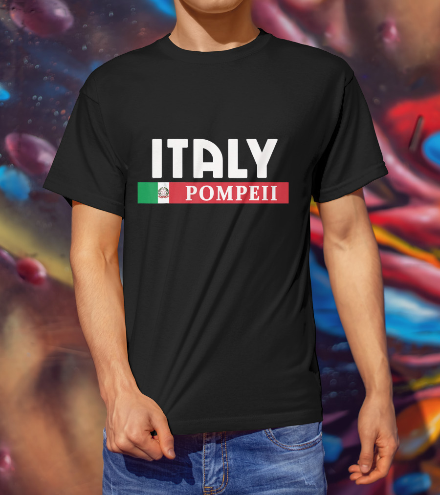 Italy Pompeii Mexican Flag T-Shirt