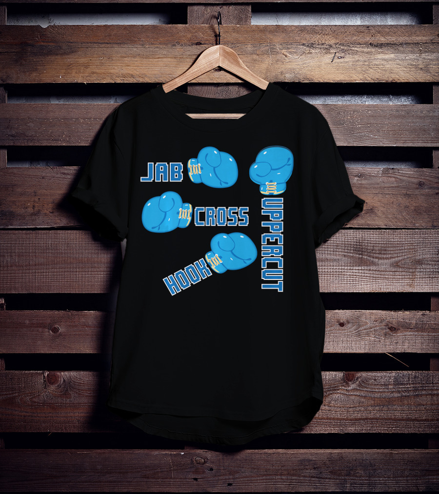 Jab Hook Cross Uppercut Boxing Glove Styles T-Shirt