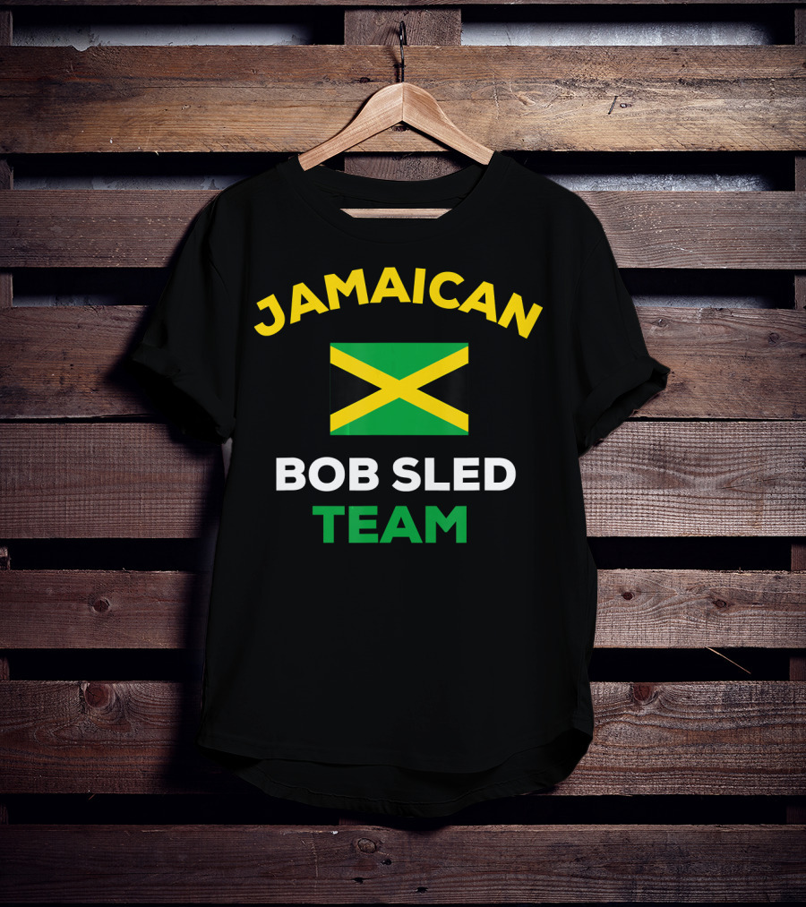 Jamaican Bobsled Team Jamaica Flag Representation T-Shirt