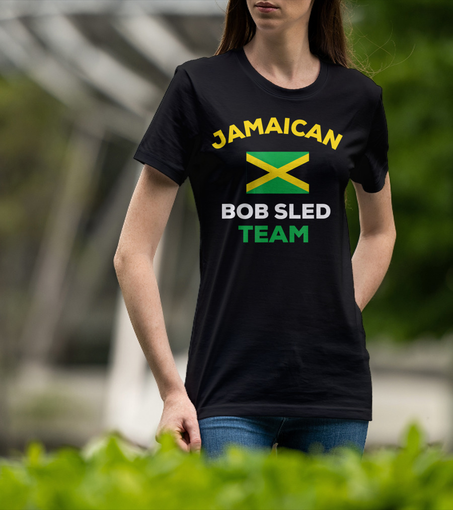 Jamaican Bobsled Team Jamaica Flag Representation T-Shirt