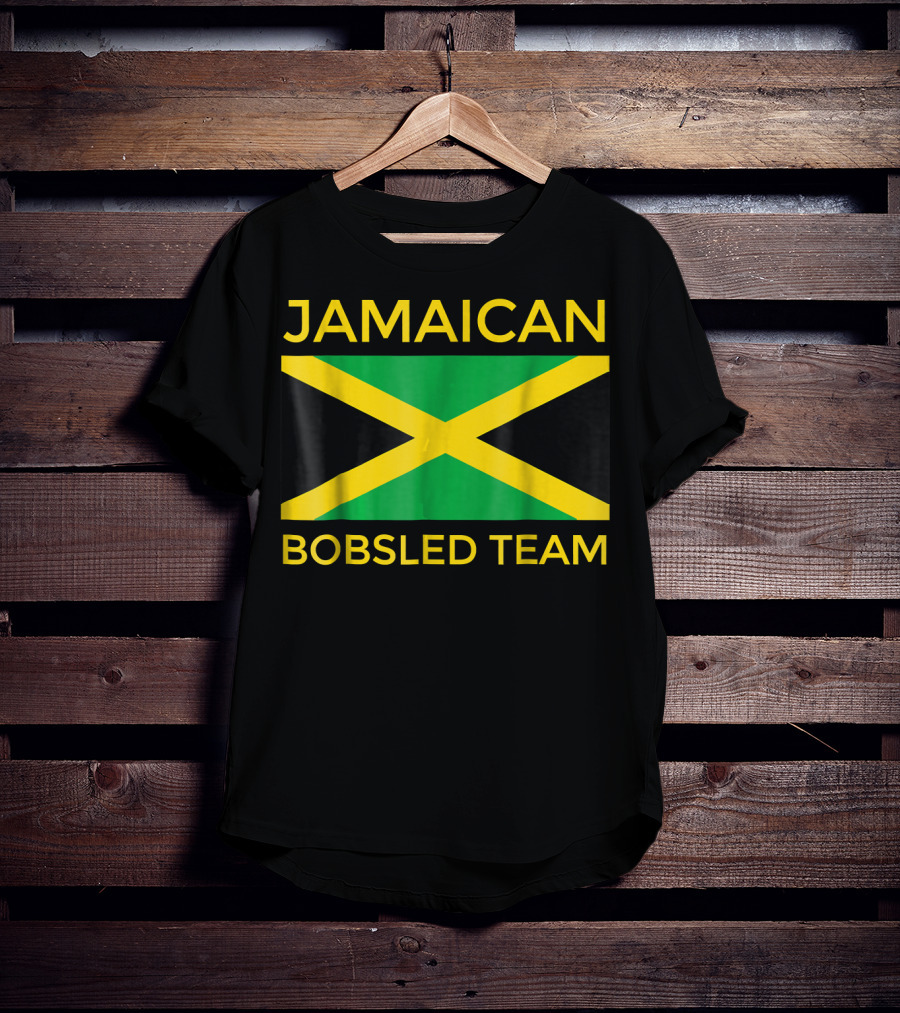 Jamaican Bobsled Team Jamaican Flag Jamaican Bobsled Team T-Shirt