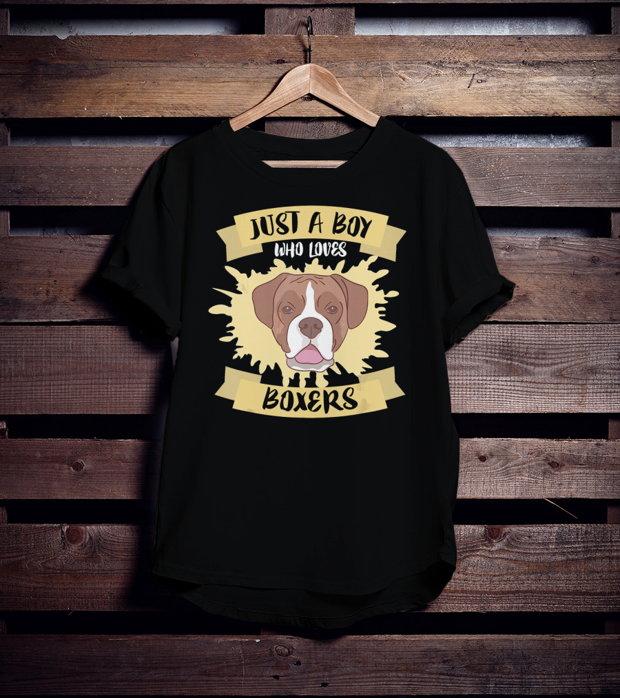 Just A Boy Who Loves Boxers T-Shirt