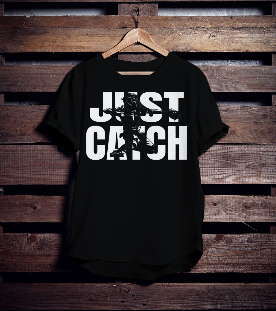 Just Catch Baseball Catchers Gear Iconic T-Shirt