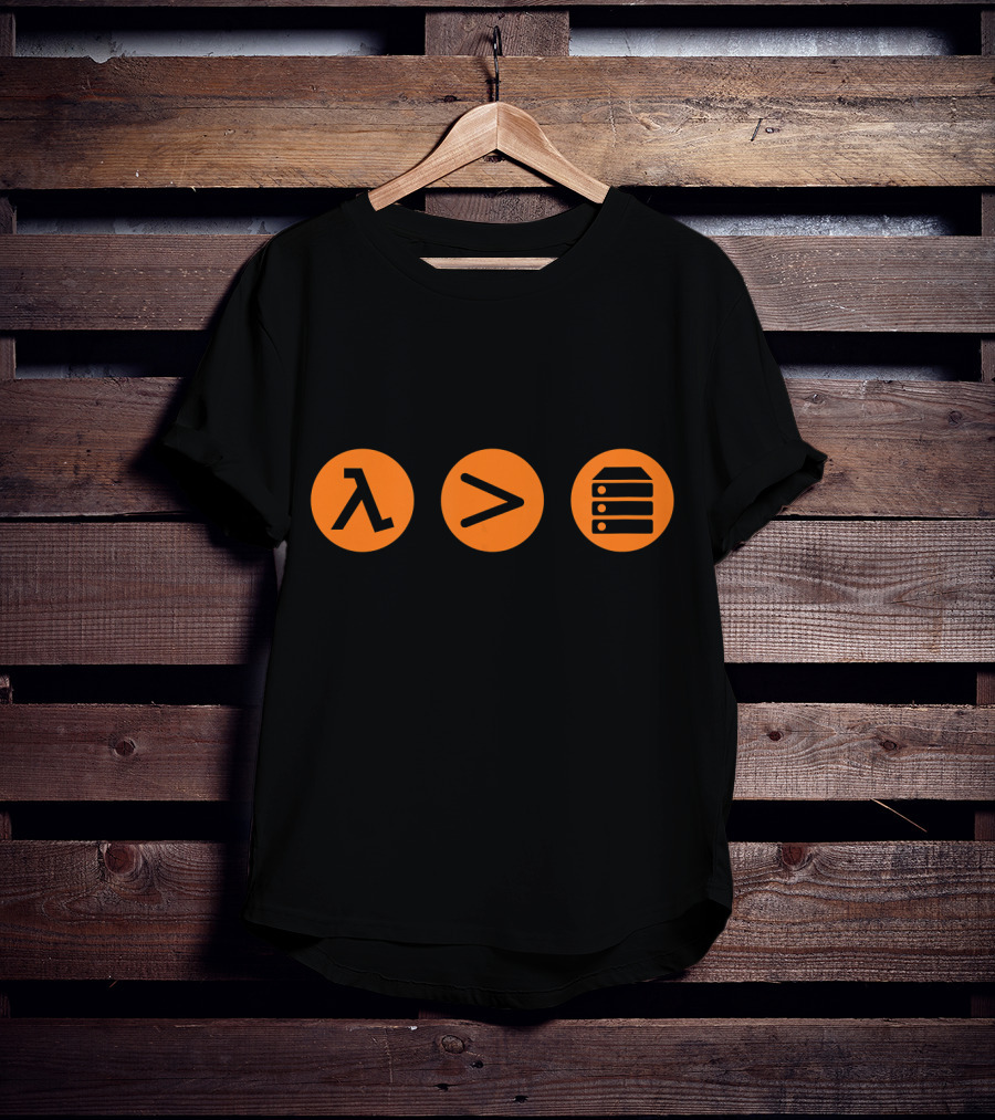 AWS Lambda Greater Than Server T-Shirt