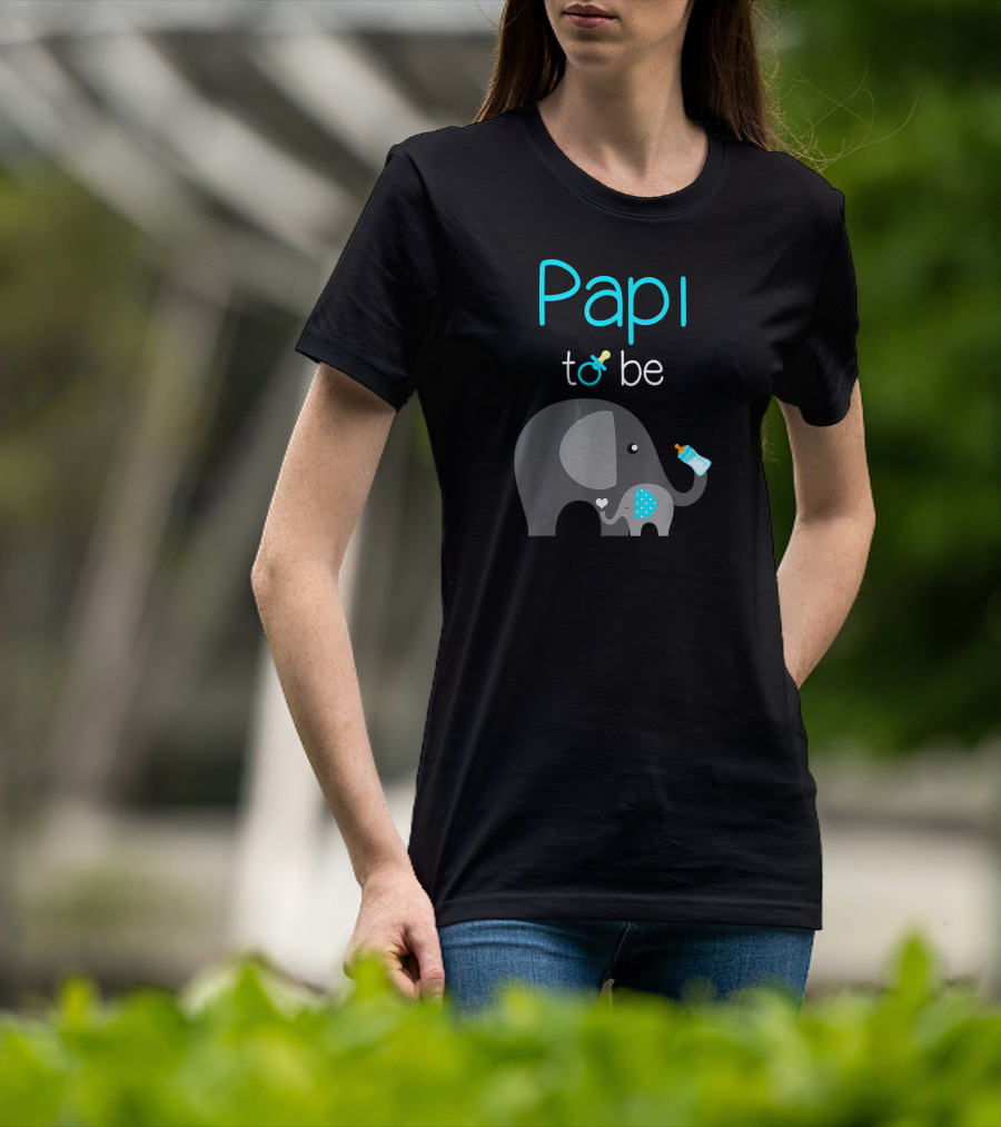 Papi To Be Elephant Baby Shower Mens T-Shirt