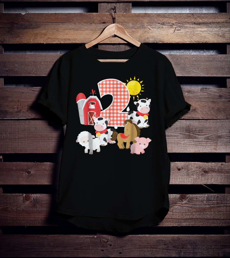 2nd Birthday Farm Animals Nursery T-Shirt