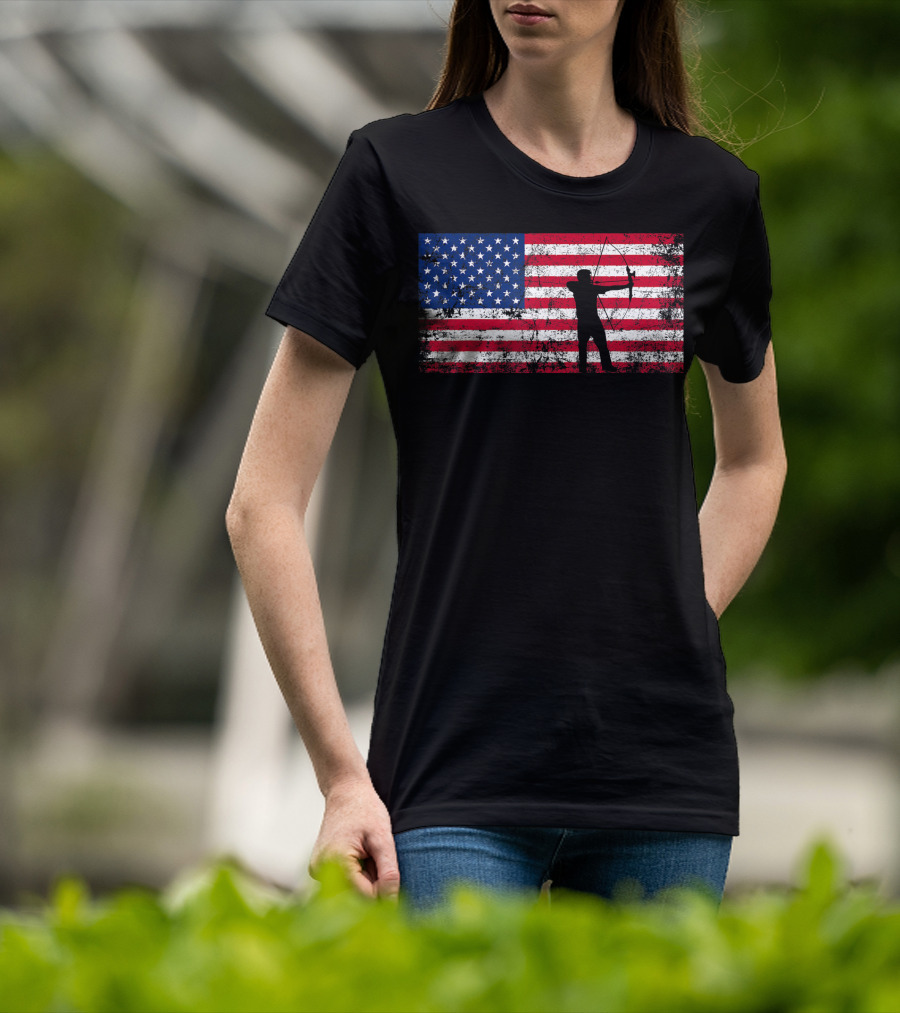 American Flag Archery T-Shirt