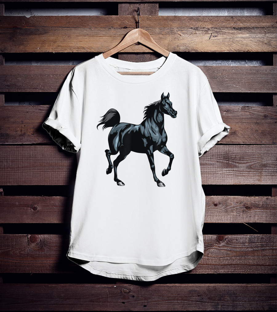 Arabian Horse Majestic Black Stallion T-Shirt