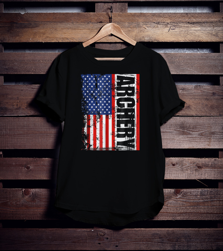 Archery American Flag Archery T-Shirt