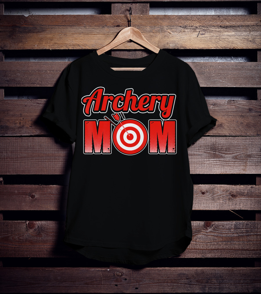 Archery Mom Target Bullseye T-Shirt