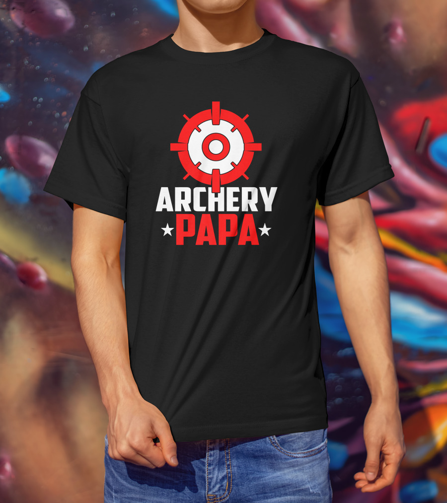 Archery PAPA Target Design Archery Enthusiast T-Shirt