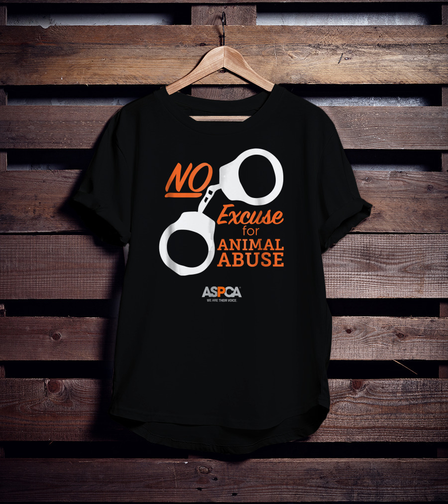 ASPCA We Are Their Voice No Excuse For Animal Abuse T-Shirt