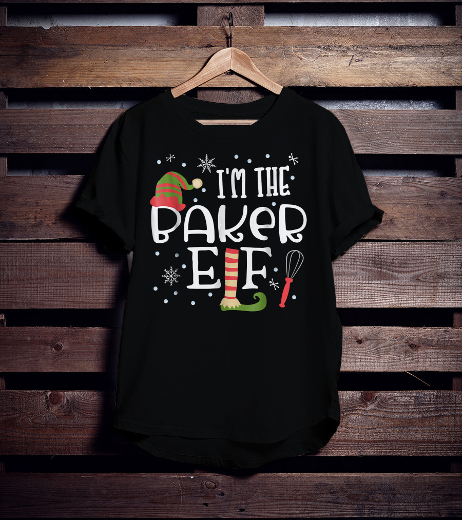 I'm The Baker Elf Christmas Family Group T-Shirt
