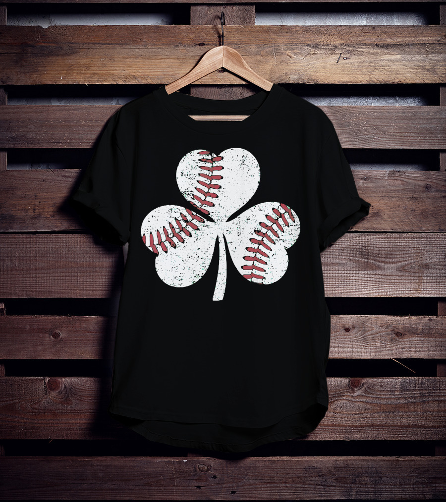Baseball Shamrock St Patrick's Day Boy T-Shirt