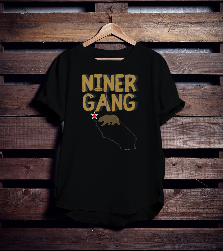 Niner Gang California Bear Bay Area Star T-Shirt