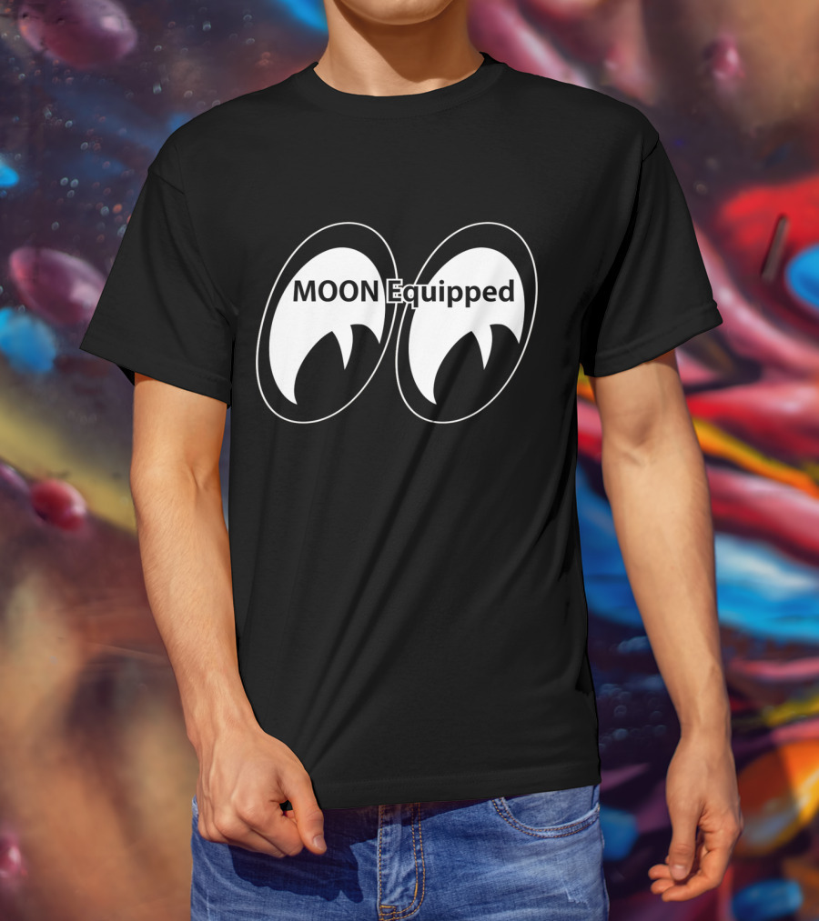 MOON Equipped Racing Logo Eyeballs T-Shirt