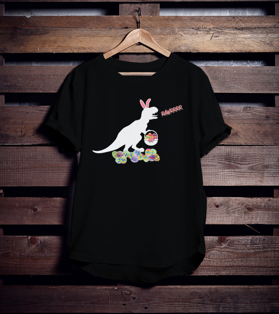 Easter Bunny Dinosaur Rex Eggs RAWRRRRR T-Shirt