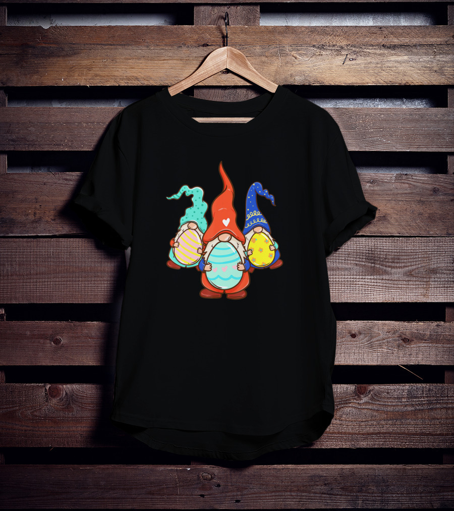Gnomes Easter Day Egg Hunter Colorful Eggs T-Shirt