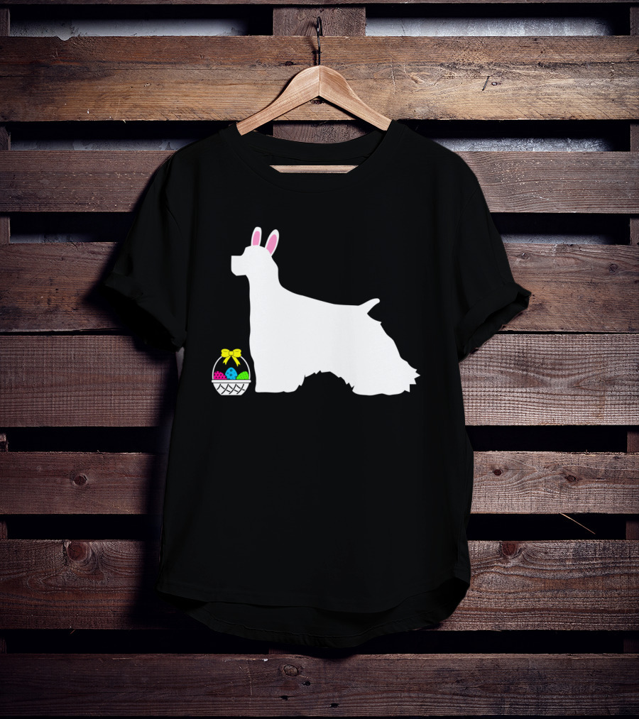 Cocker Spaniel Easter Bunny Dog Basket Eggs T-Shirt