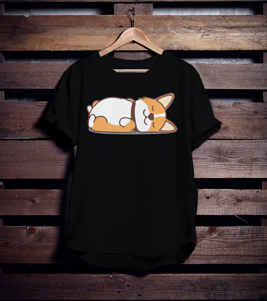 Lazy Corgi Not Today Cute Dog T-Shirt