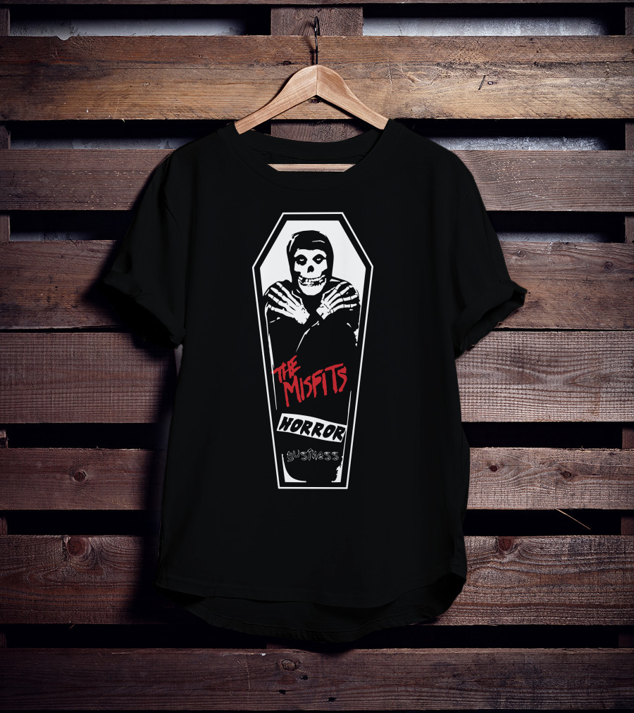 The Misfits Horror Business Coffin T-Shirt