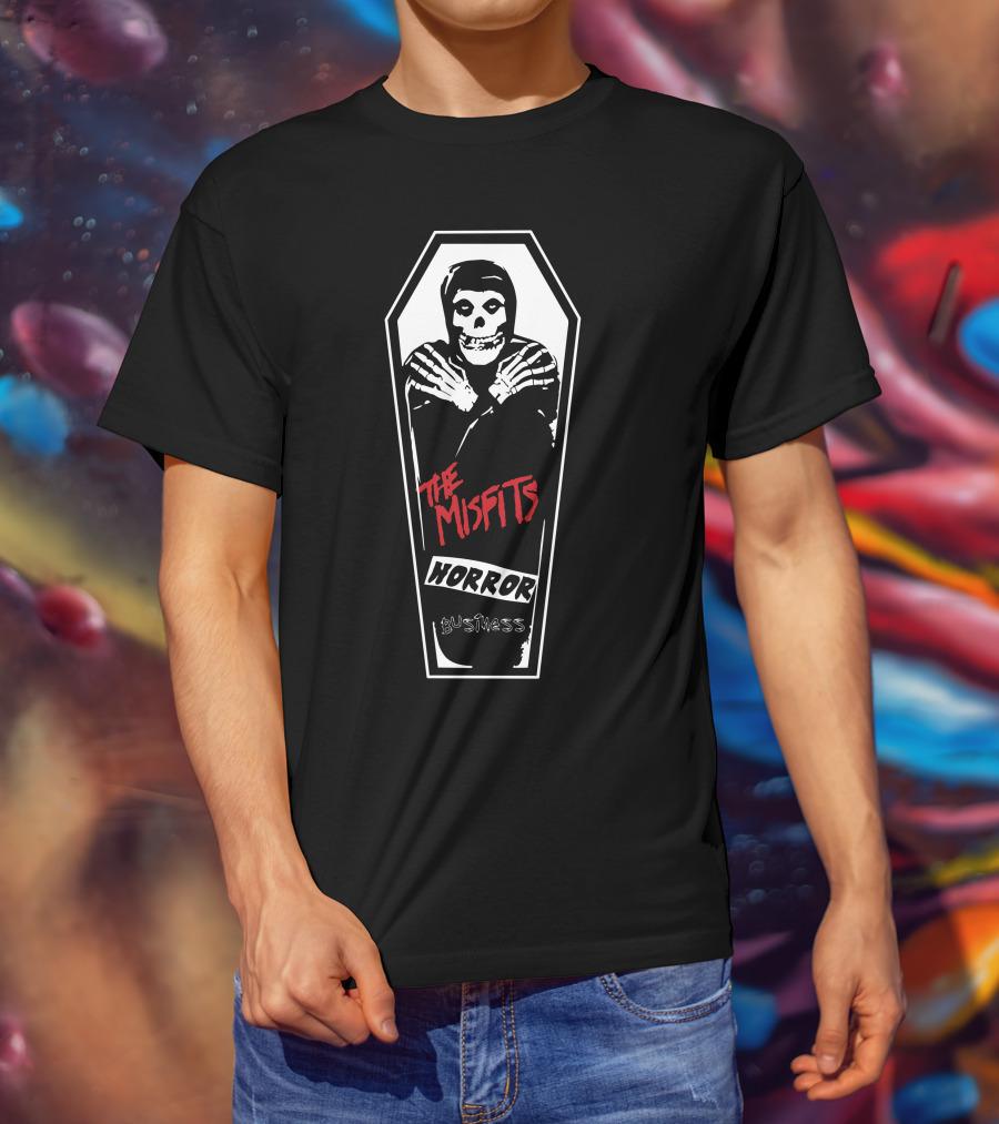 The Misfits Horror Business Coffin T-Shirt